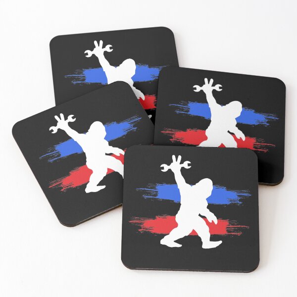 Item preview, Happy Yeti labor day with US Flag colors designed and sold by redblackline.