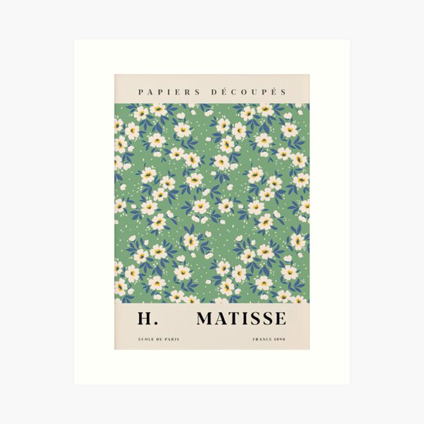 White Flower H Matisse Art Print