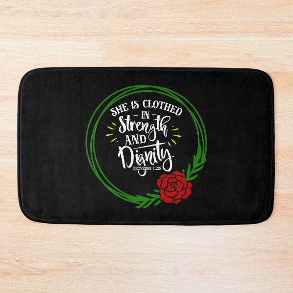 Item preview, She Is Clothed In Strength And Dignity Proverbs 31:25 designed and sold by ZiesMerch.