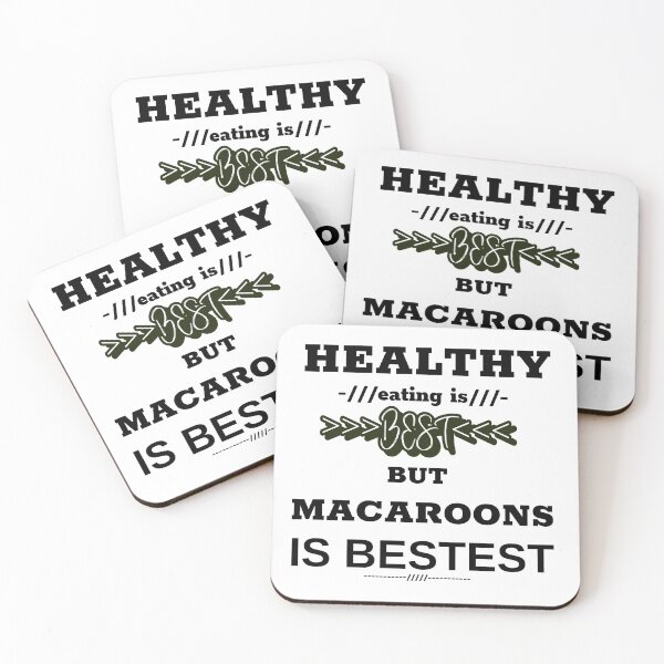 Item preview, Healthy eating is best but macaroons is bestest designed and sold by DesignedBySnip.