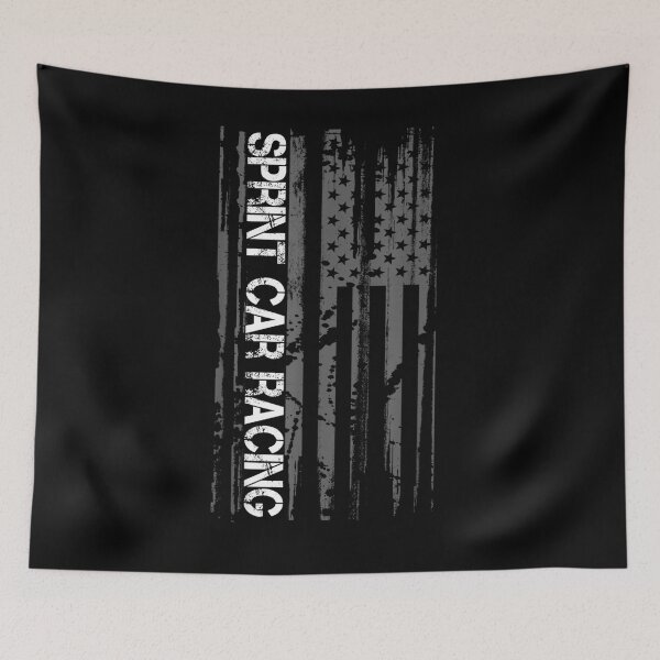 Item preview, Sprint Car Racing Patriotic Us American Flag designed and sold by vivanbess.