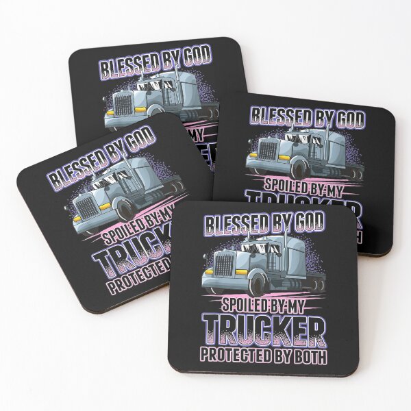 Item preview, Blessed God Spoiled My Trucker Trucker Wife Gift designed and sold by vivanbess.