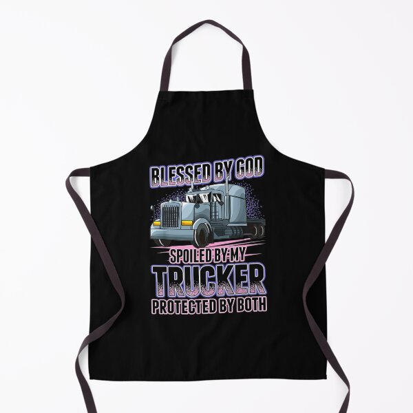 Item preview, Blessed God Spoiled My Trucker Trucker Wife Gift designed and sold by vivanbess.