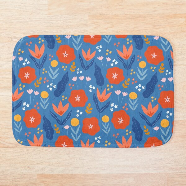 Item preview, Floral Fun-Blue designed and sold by SoulDesignsCo.