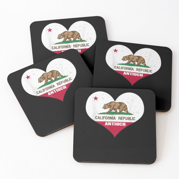 Item preview, I Love Antioch California Ca Republic Flag Heart designed and sold by vivanbess.