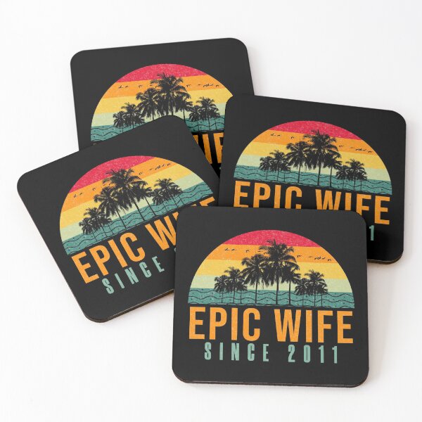 Item preview, Epic Wife Since 2011 - Funny 10th wedding anniversary gift for her designed and sold by PlusAdore.