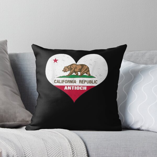 Item preview, I Love Antioch California Ca Republic Flag Heart designed and sold by vivanbess.