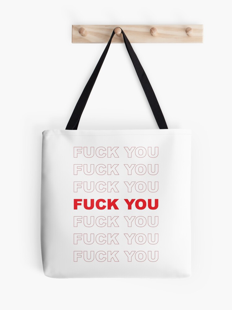 fuck you plastic bag Tote Bag for Sale by alexabrinaldi