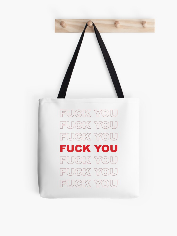 fuck you plastic bag Tote Bag for Sale by alexabrinaldi