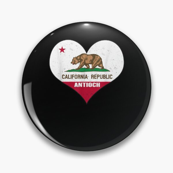 Item preview, I Love Antioch California Ca Republic Flag Heart designed and sold by vivanbess.