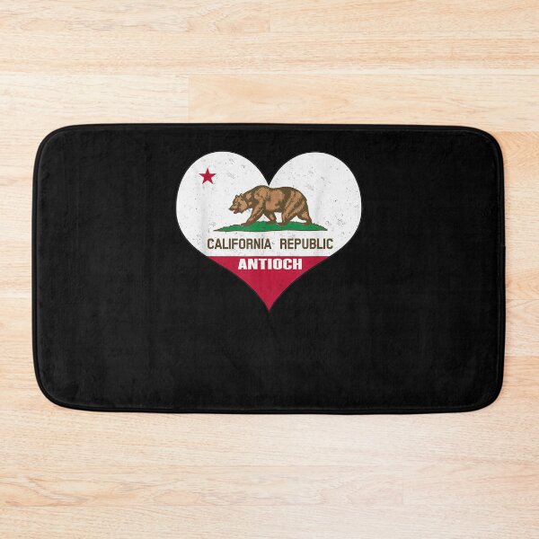 Item preview, I Love Antioch California Ca Republic Flag Heart designed and sold by vivanbess.
