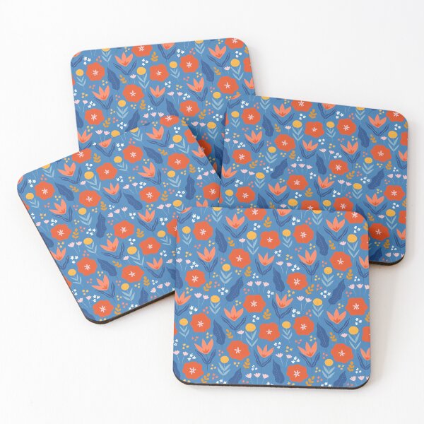 Item preview, Floral Fun-Blue designed and sold by SoulDesignsCo.
