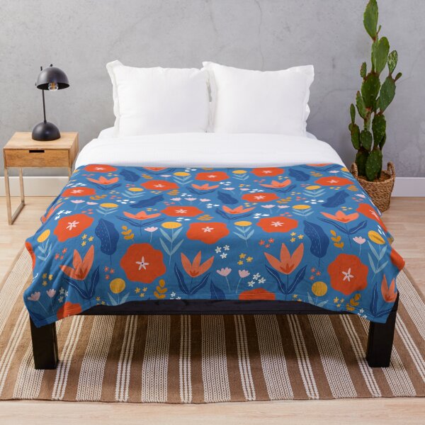 Item preview, Floral Fun-Blue designed and sold by SoulDesignsCo.