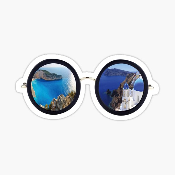 Greece Sunglasses Sticker