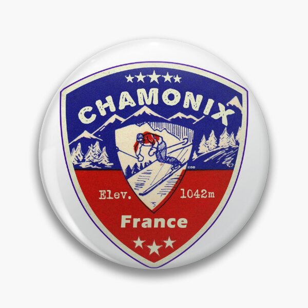 Item preview, Chamonix France Skiing Ski Mountains Skier designed and sold by DESTINATIONS DECAL.