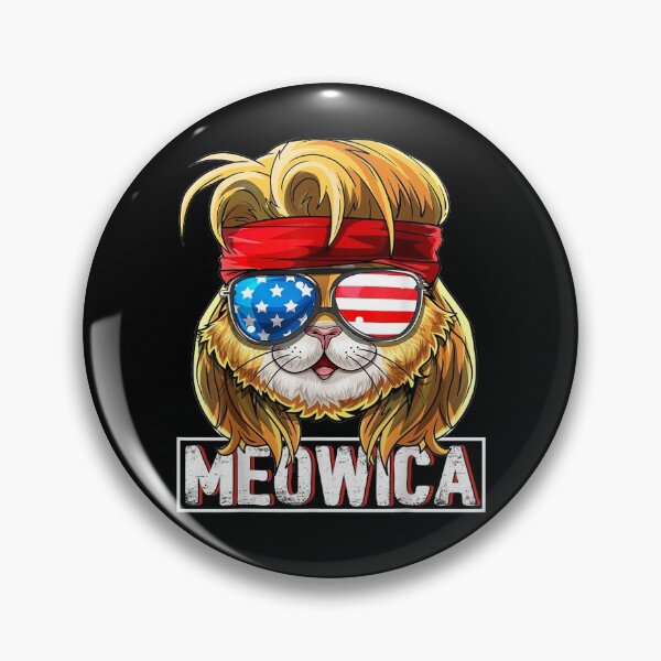 Item preview, Meowica Cat Mullet American Flag Patriotic 4th Of July Cat designed and sold by vivanbess.