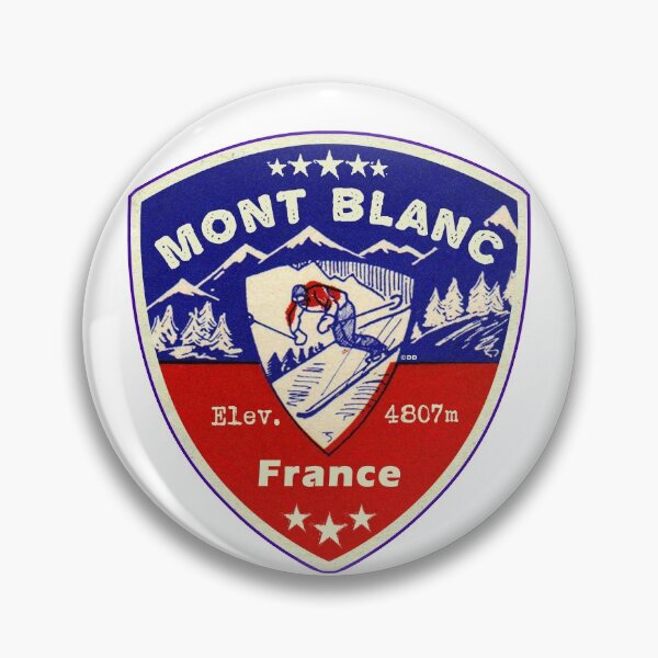Item preview, Mont Blanc Chamonix France Skiing Ski Mountains Skier designed and sold by DESTINATIONS DECAL.
