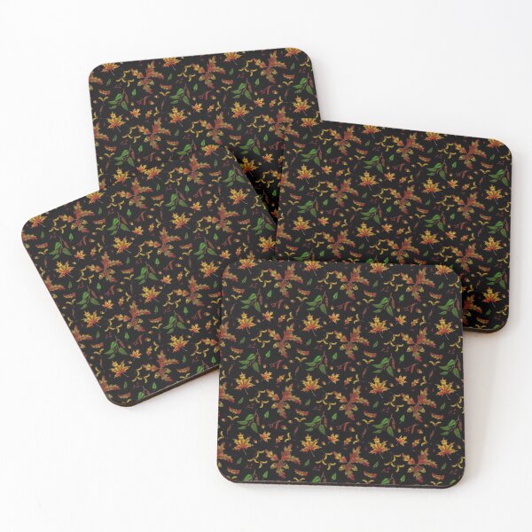 Item preview, Autumn Leaves Detail Pattern bright,vibrant,Fluorescent designed and sold by cutecrazytshirt.