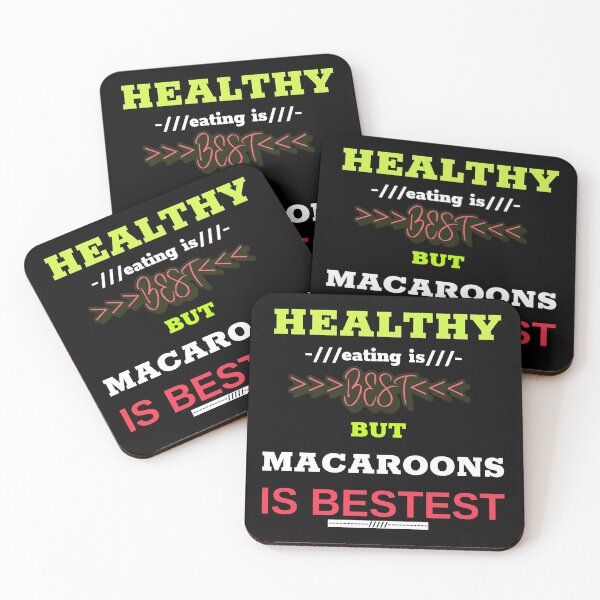 Item preview, Healthy eating is best but macaroons is bestest designed and sold by DesignedBySnip.