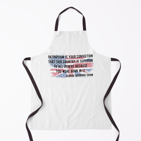 Item preview, Anti-patriotism UK / American flag quote George Bernard Shaw designed and sold by incurablehippie.