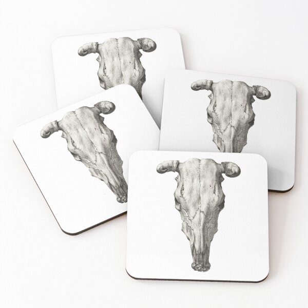 Item preview, Skull of a cow by Jean Bernard designed and sold by TimeCapsuleArt.