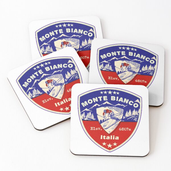 Item preview, Monte Bianco Italy Skiing Ski Mountains Skier designed and sold by DESTINATIONS DECAL.