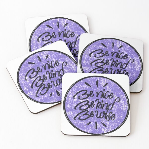 Item preview, Be nice be kind be wise, motivational quotes designed and sold by colorsofcherry.
