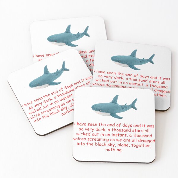 Item preview, blahaj ikea shark existentialism designed and sold by VeridissQuo.