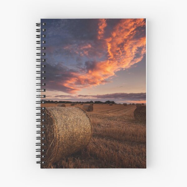 Item preview, Straw bales at sunset designed and sold by PaulBullen.