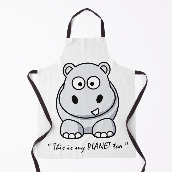 Item preview, Cute Baby Hippo Animal Planet Art - White designed and sold by geekySlicks.