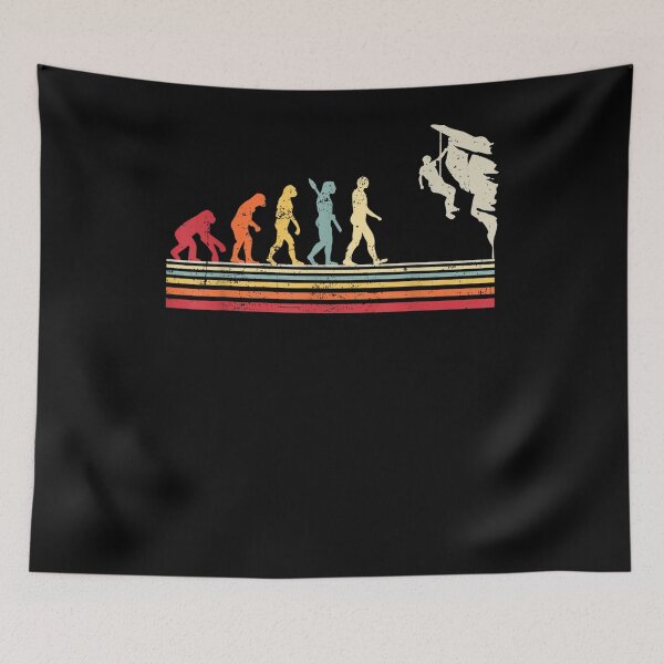 Item preview, Rock Climbing Evolution Of Man Vintage Retro designed and sold by patsa4.