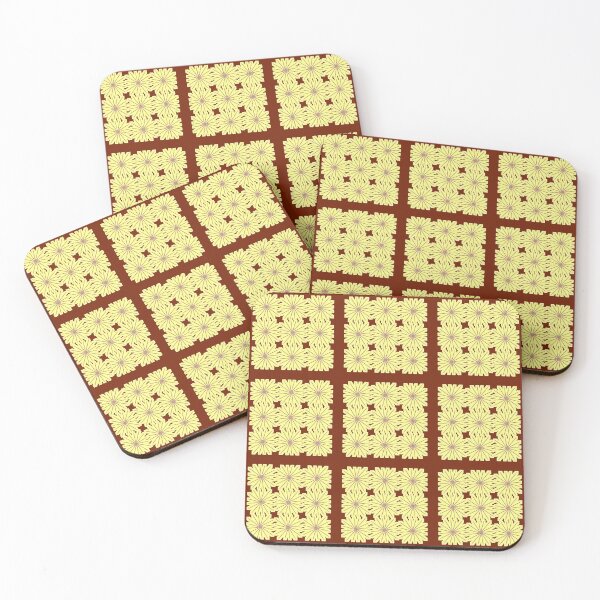 Item preview, Flashy yellow colorful flower patterns 1  designed and sold by Drawix.