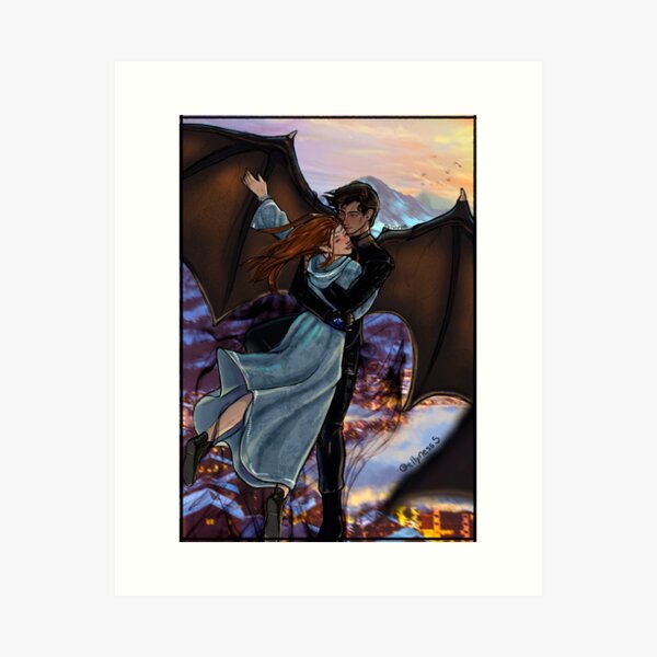 Item preview, Gwynriel flying over velaris designed and sold by Ellynesss.