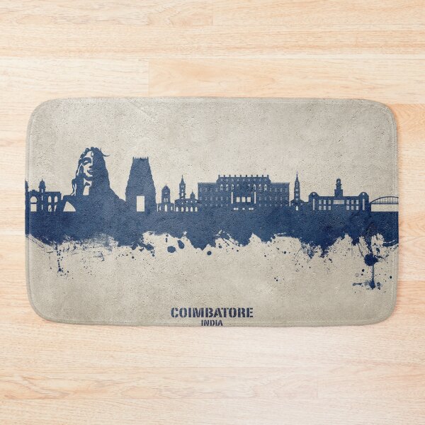 Aperçu de l'œuvre Coimbatore Skyline India créée et vendue par ArtPrints.