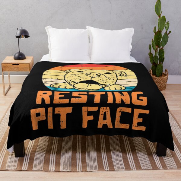 Item preview, Resting Pit Face Retro Pitbull Pitty Dog Lover Owner Gift designed and sold by patsa4.