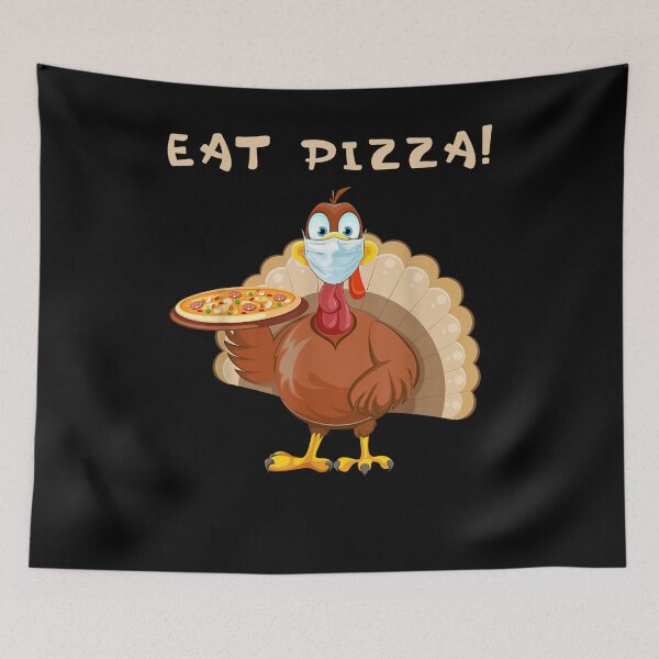 Item preview, Eat Pizza Turkey Thanksgiving Matching Couple Vegan designed and sold by tolivia.
