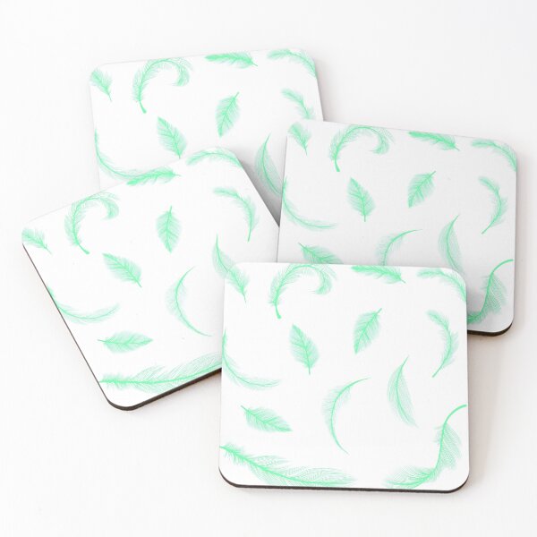 Item preview, Minimalist Feather Deco Set Green designed and sold by WilliamsGFX.