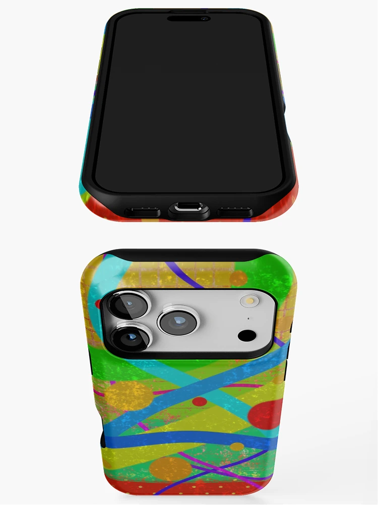 Thumbnail 3 of 4, iPhone Case, Colorful Pattern designed and sold by colorsofcherry.