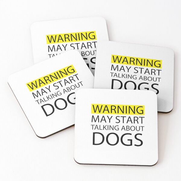 Item preview, Warning May Start Talking About Dogs, Funny Dog, Dog Lover, Gift Ideas for Pet Owners, Dog Mom, Dog Dad, Cute Puppy Gifts designed and sold by adjamine.