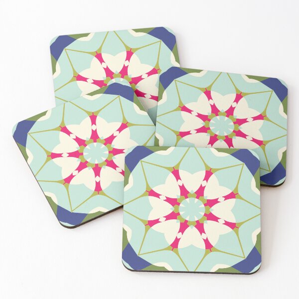 Item preview, Modern Star Flower Pattern Artwork 06 Color 01 designed and sold by Stefanie Boike.