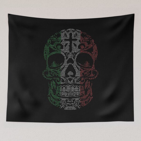 Item preview, Mexican Sugar Skull Flag Pride Calavera Day Dead Gif designed and sold by tolivia.