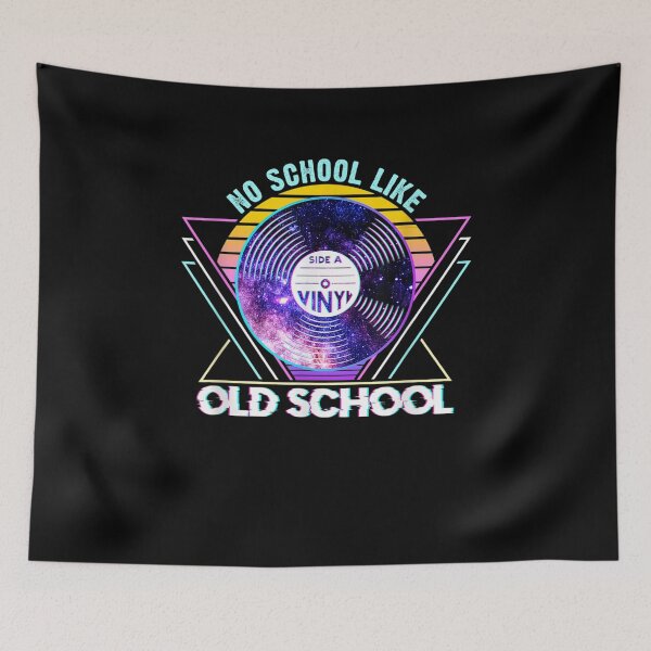 Item preview, No School Like Old School Music Record Retro 80s 90s Vintage designed and sold by nancyholly.