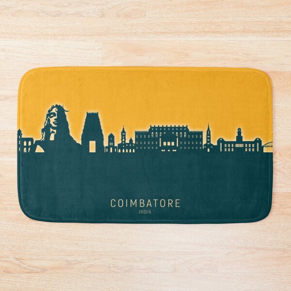Aperçu de l'œuvre Coimbatore Skyline India créée et vendue par ArtPrints.