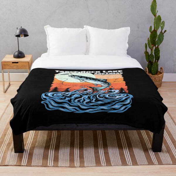 Item preview, Summer Fishing Retro Sunset Arkansas Table Rock Lake designed and sold by patsa4.