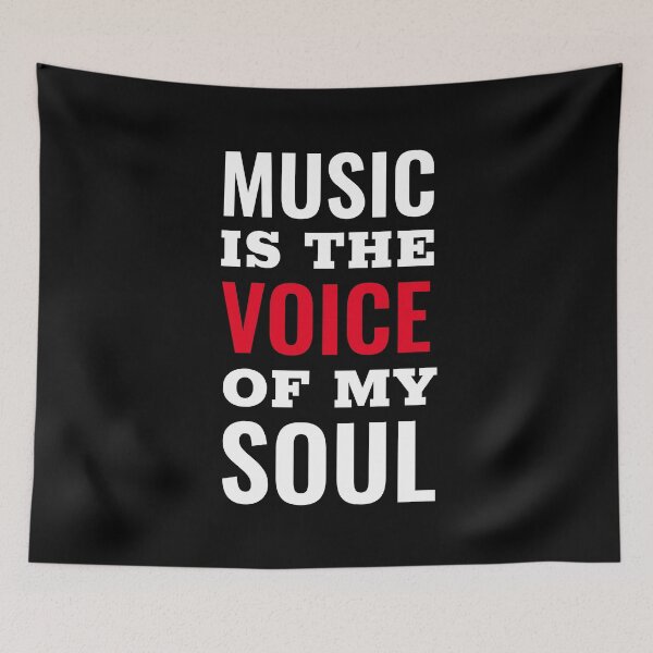 Item preview, Music Is The Voice Of My Soul For Music Lover designed and sold by Funwithmusic.