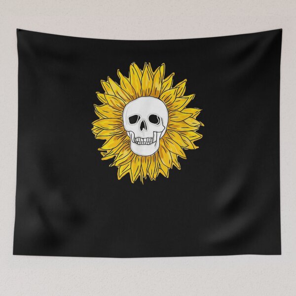 Item preview, Sunflower Skull designed and sold by nancyholly.