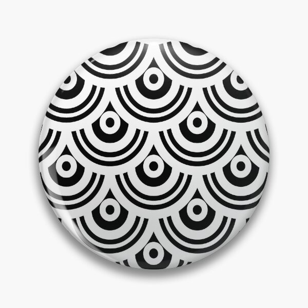 Item preview, Retro white and black semicircles designed and sold by IoanaHraball.