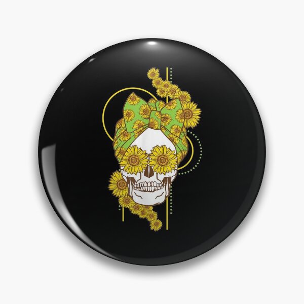 Item preview, Sunflower Skull Gift For Cool Skeleton Ana designed and sold by patsa4.