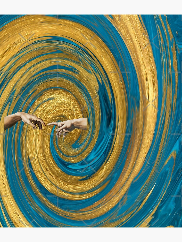 The Creation of Adam Michelangelo ~ Liquid Version Backpack sold by ...