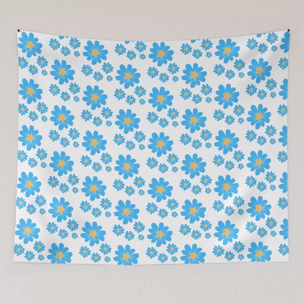 Item preview, Cute blue mini florals designed and sold by Demask.